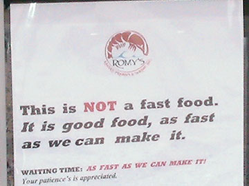 This is NOT a fast food